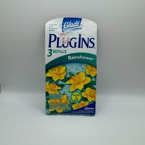 Glade Plugins Scented Air Freshener Gel Refills **RAINSHOWER** 3 Count